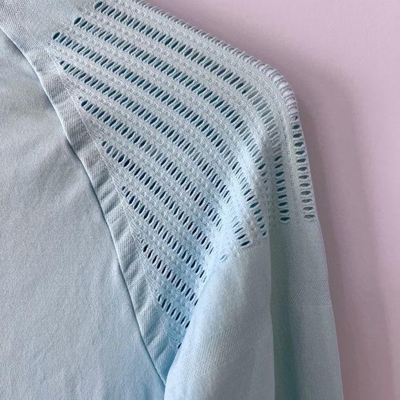 Forever 21 Blue/Green Long Sleeve Ribbed Workout Top - Picture 7 of 7